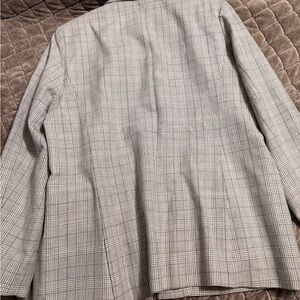 Pendleton Gray Plaid Blazer 14